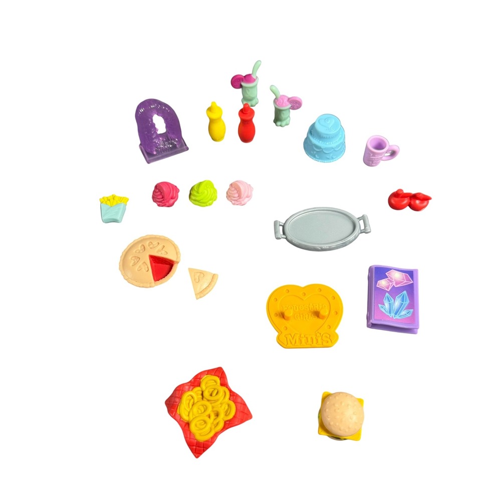 My Little Pony Equestria Girls Minis Food Cafe Accessory Lot Stand Tray Pie Book